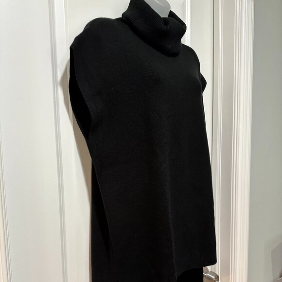 New DKNY Black Sleeveless Cashmere Turtleneck Tunic Size M (NWT)